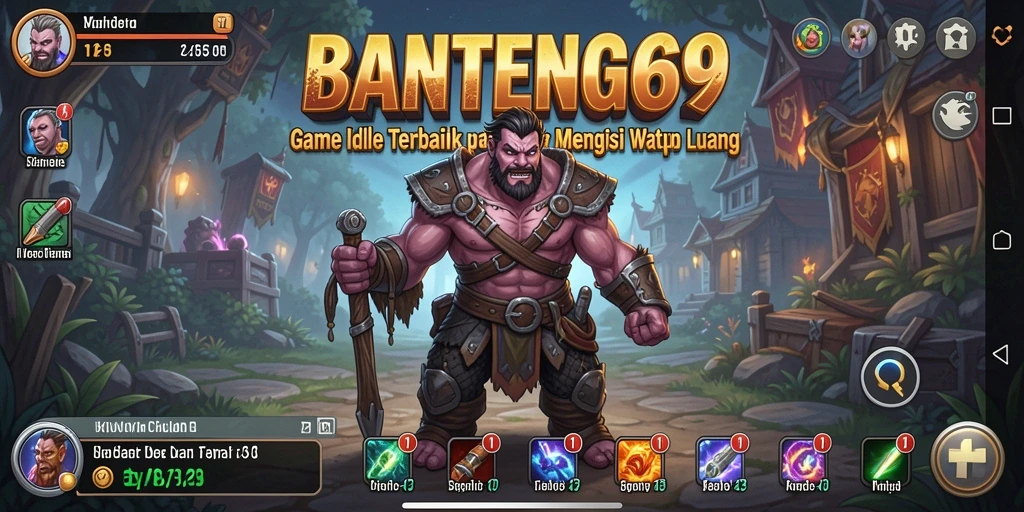 Tampilan utama gameplay BANTENG69 yang menarik dan interaktif.