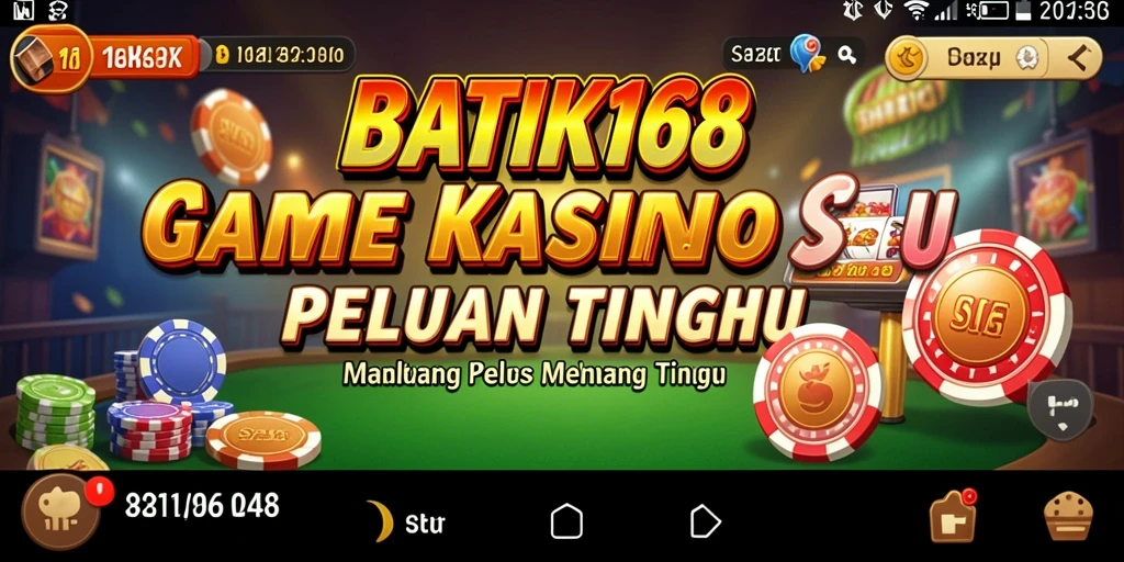 Tampilan gameplay menarik dalam aplikasi Kasino BATIK168.