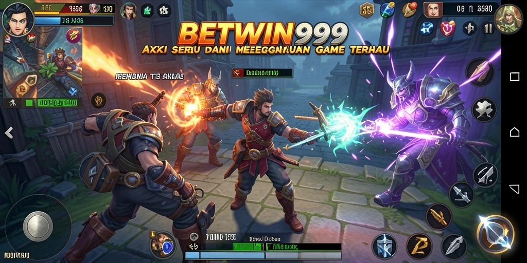 Tampilan screenshot BETWIN999 menampilkan aksi pertarungan yang intens dan mendebarkan.
