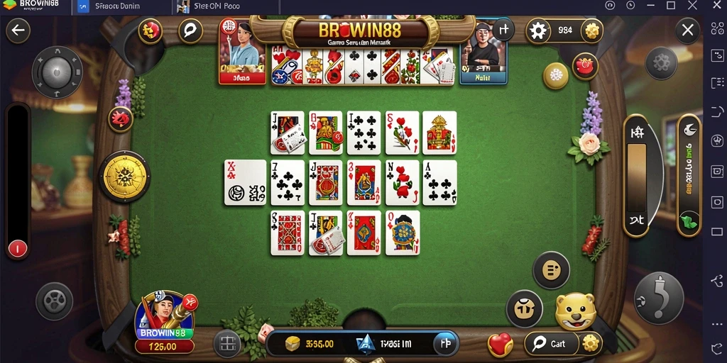 Tampilan gameplay Domino yang menegangkan dan seru.