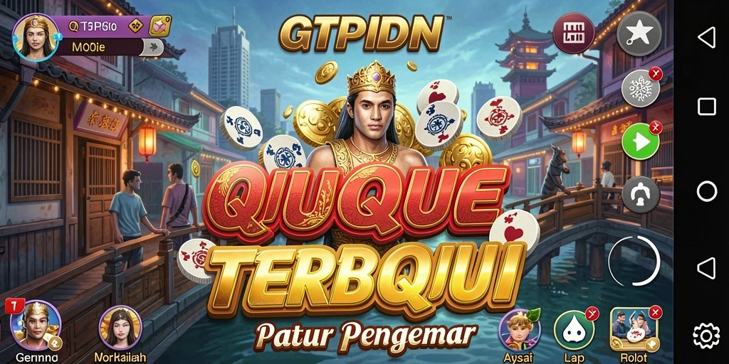 Tampilan gameplay seru dari GTPIDN, permainan QiuQiu yang menegangkan.