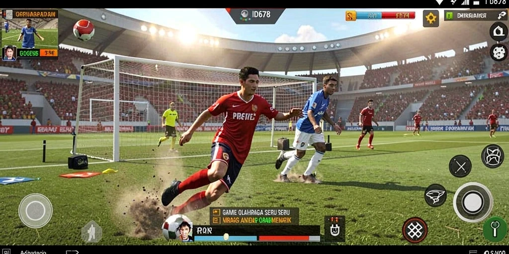 Tampilan gameplay seru dalam game olahraga ID678.