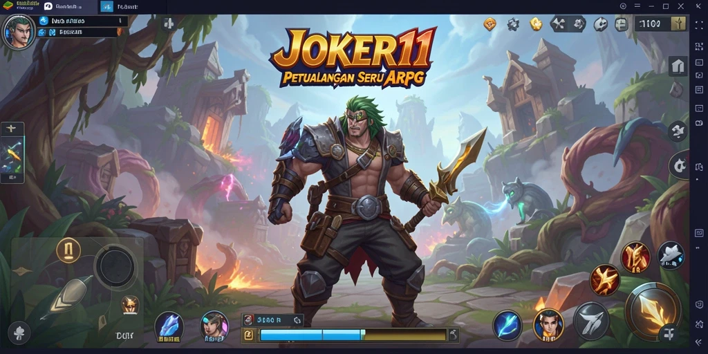 Tangkapan layar gameplay <strong>JOKER11</strong> menampilkan pertarungan yang mendebarkan dan grafis yang indah.