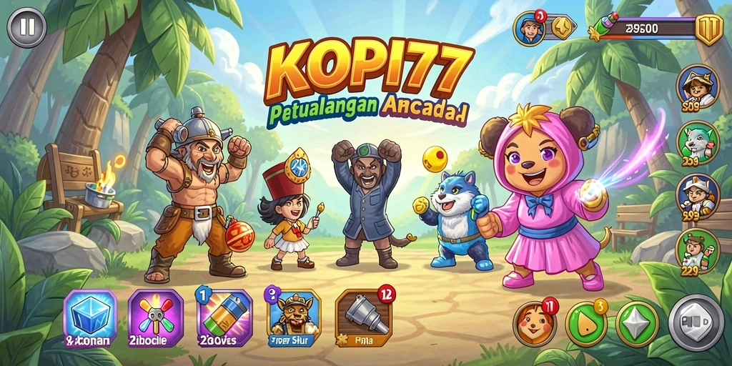 Screenshot KOPI77 menampilkan momen seru dalam gameplay Arcade.