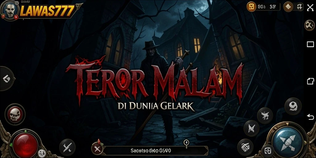 Tangkapan layar menampilkan ketegangan dalam gameplay horror LAWAS777.