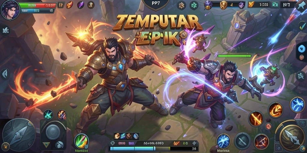 Tampilan gameplay seru dari pertempuran tim di PP7.