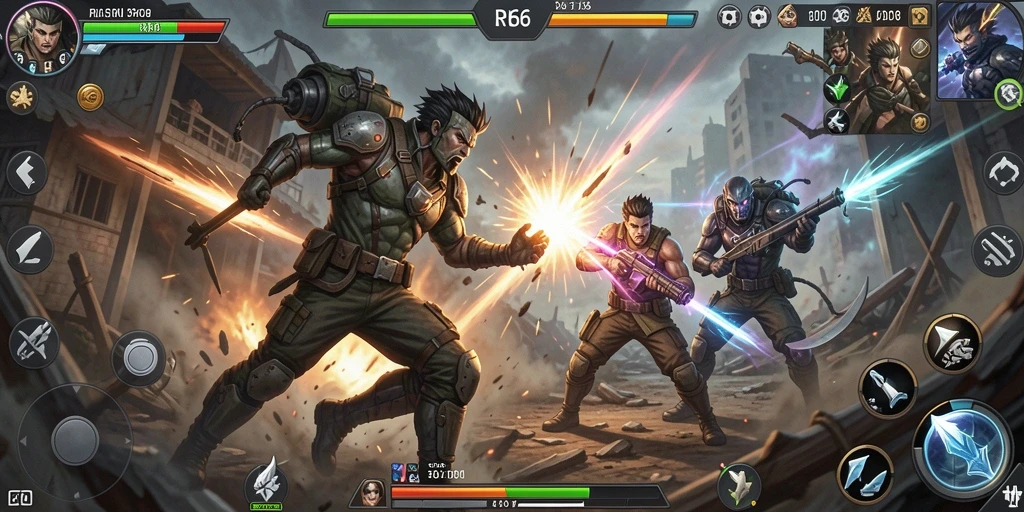 Gameplay seru di RP66 dengan pertarungan yang mendebarkan.