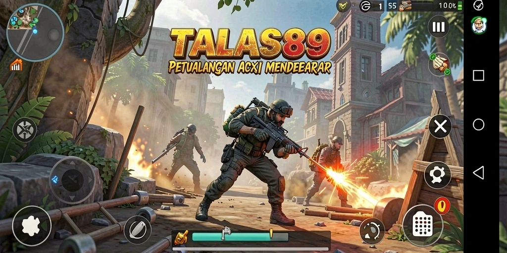 Screenshot gameplay TALAS89 menampilkan aksi seru dan karakter yang dinamis.